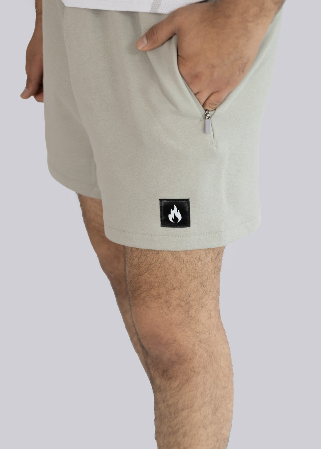 Spofire Men's cotton shorts - close up shot