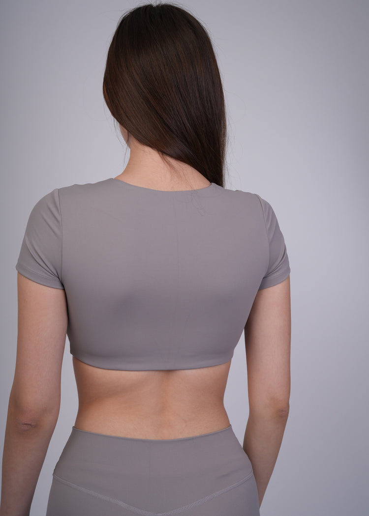 Short sleeve crop top set Spofire