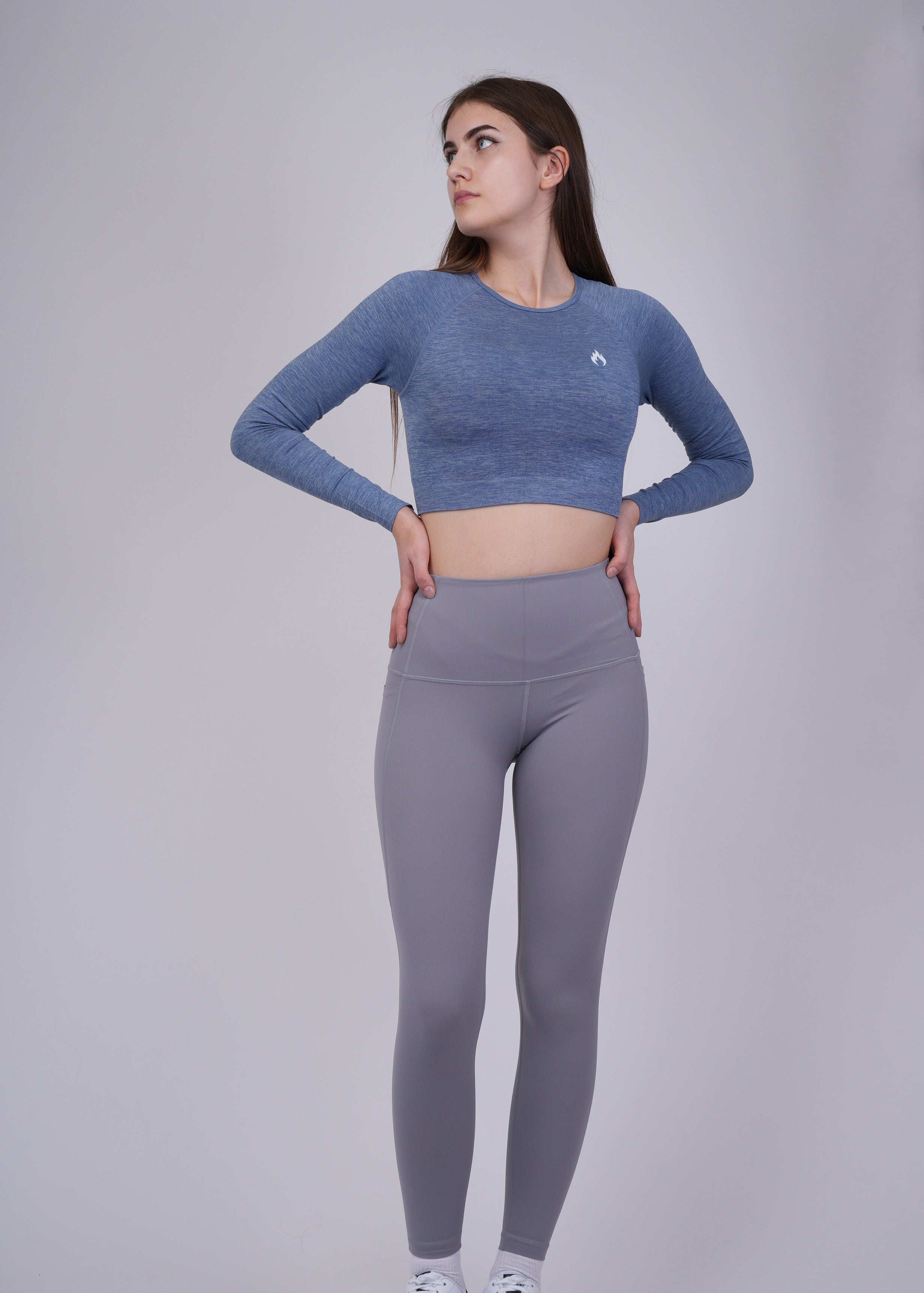 Seamless long sleeves crop top Spofire