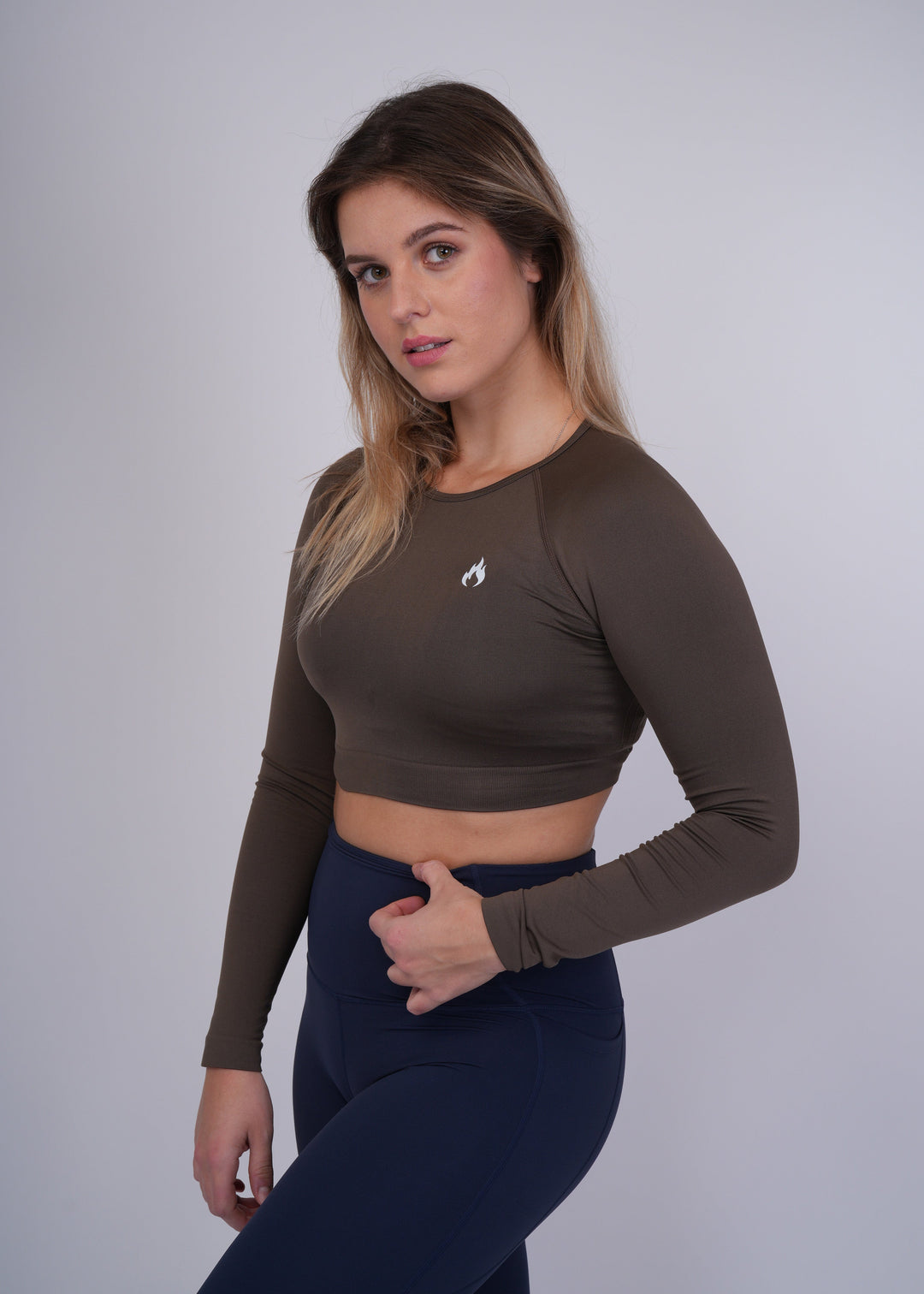 Seamless long sleeves crop top Spofire