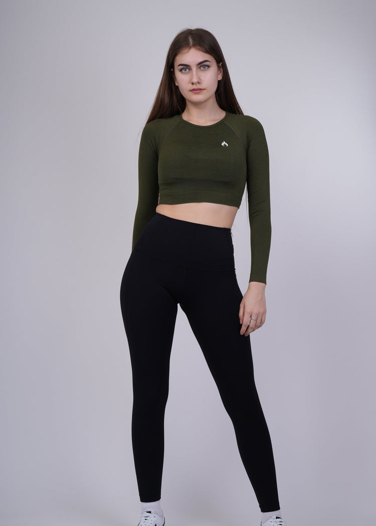 Seamless long sleeves crop top Spofire