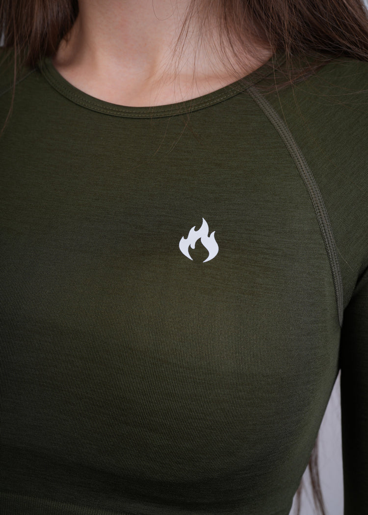 Seamless long sleeves crop top Spofire