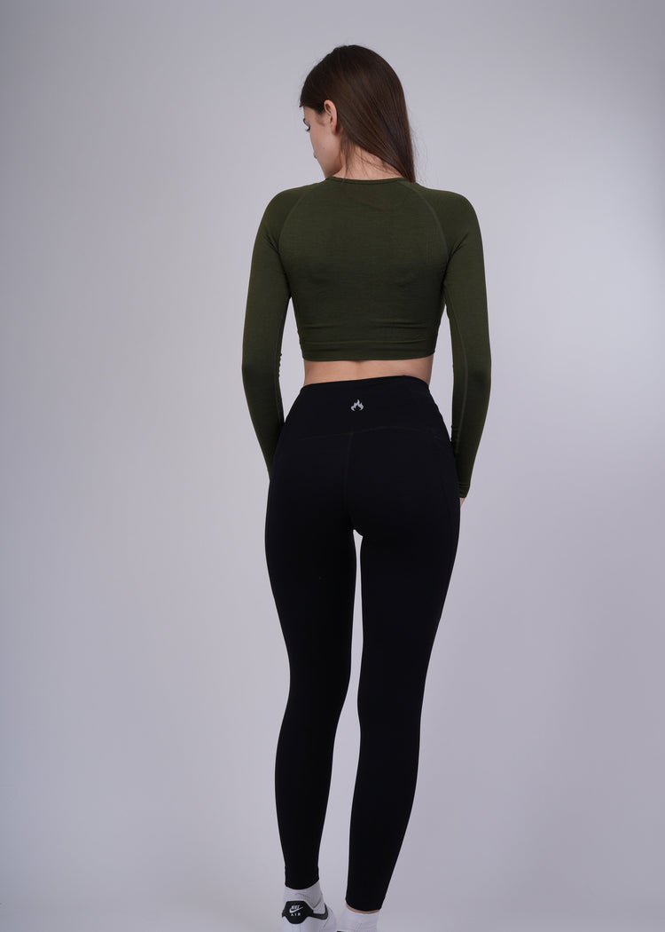 Seamless long sleeves crop top Spofire