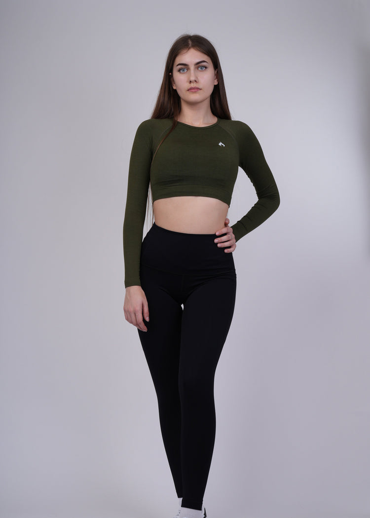 Seamless long sleeves crop top Spofire