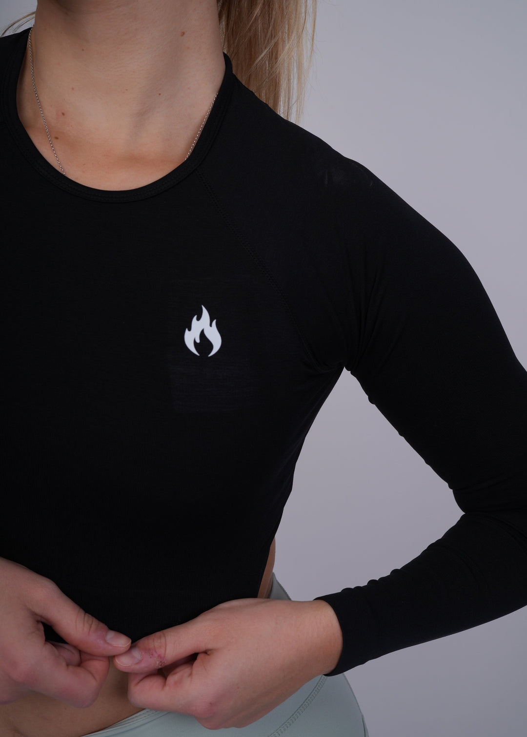 Seamless long sleeves crop top Spofire